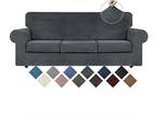 WEERRW 4 Pieces Velvet High Stretch Couch Covers for 3
