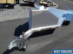 2023 aluma mc10 New single motorcycle aluminum trailer w air dam w chock 5x10