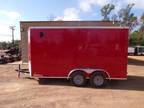 7 x 14 14' Enclosed Cargo Racing Harley Show Bike Hauling Moving Storage