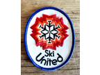 Vintage Ski United Oval Embroidered Patch 3" x4"