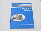 Operators Manual for Ford 125, 145, & 165 Lawn & Garden