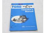 Operators Manual for Ford Series 902, 100” Rotary Cutter