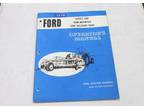 Operators Manual for Ford Series 508 Semi-Mounted Side