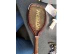 Vintage EKTELON Magnum Flex Racquetball Racquet With Leather
