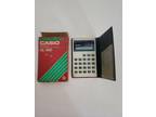 VINTAGE CASIO SL-300 Electronic Calculator Solar Cell In Box
