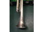 Antique CG CONN Silverplated Trumpet 289795 w/ Case ~ Repair, As Is