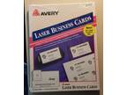 Avery 5377 Business Cards for Laser Printer Gray, Uncoated 2"