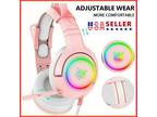 3.5mm Gaming Headset Mic LED Headphones Stereo Bass Surround