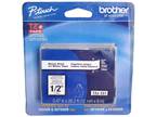 Brother P-Touch TZe Tape TZE231 Black Print on White 1/2"