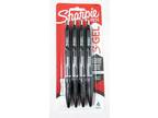 (4-Pk) Sharpie Pen S Gel Black Ink Bold 1.0mm Comfort Grip