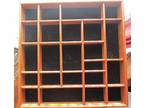 Wooden Wall Hanging Shelf/Display for Miniatures/Knick