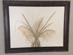 New - Hand Painted Southern Palm Tree Scene Framed Painting