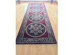 New - 12 length x 4' width Indo-Persian Coronal Red Runner