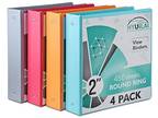 2 Inch 3 Ring Binder, 2'' Round-Ring View Binders - Opportunity!