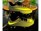 Nike Kids Cleats Neon Yellow and Black Sport Athletic Shoes