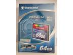 NEW Transcend 64GB Compact Flash 400X write 60MB/s for DSLR