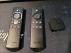 Lot Of 2 Amazon Fire TV Remotes With 1 Wall Plug - Opportunity!