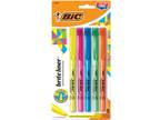 BIC Brite Liner Highlighters, Chisel Tip, Assorted Colors