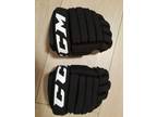 CCM Kids Youth Child Hockey Gloves 9” Black 23cm - Opportunity!