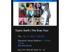 2 Taylor Swift Tickets! Tampa, FL 4/13/23 Sec