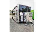 New 8.5x28 Enclosed Cargo Food Vending Trailer Mobile Kitchen & 1/2 Bathroom