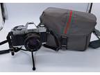Minolta X370 35mm SLR Film Camera w/ 50mm F1.7 Lens & Bag