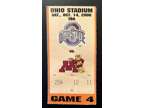 Ohio State vs Minnesota Football Game Day Ticket Stub