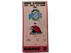 Ohio State vs Miami University Football Game Day Ticket Stub