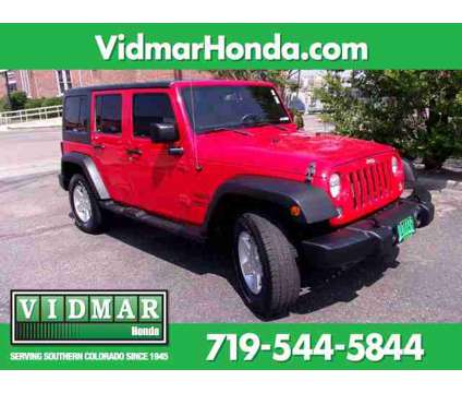2016 Jeep Wrangler Unlimited Sport is a Red 2016 Jeep Wrangler Unlimited SUV in Pueblo CO