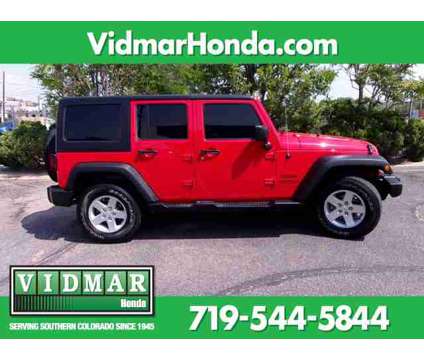 2016 Jeep Wrangler Unlimited Sport is a Red 2016 Jeep Wrangler Unlimited SUV in Pueblo CO