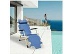 Folding Chaise Lounge Chair Patio Garden Pool Beach Lawn