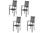 Dining Chair Outdoor Furniture Durable Steel Frame Seat