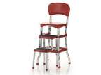 Cosco Counter Chair/Step Stool Sliding Red