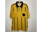 Nova Athletic Yellow Soccer Referee Jersey Short Sleeve Men