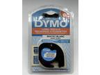 DYMO Letra Tag Plastic Label Tape Cassette 1/2" x 13ft White