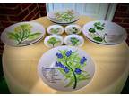 $30 OFF -23Pc Botanical Herb Lunch Plate & Cup and Saucer Set