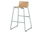 Safco Products 4299BH Bosk Bentwood Bar Stool Beech