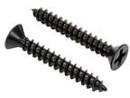 No. 8 X 2'' Black Screws Xylan Coated Stainless Flat Head