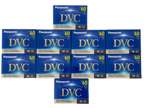 Pack Of 10 Panasonic 60 Minute Mini DV DVC Digital Video