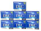 Pack Of 7 Panasonic 60 Minute Mini DV DVC Digital Video
