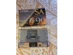 2 New TDK SA90 Blank Sealed Cassette Tapes 90 Minutes High