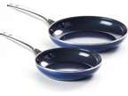 Blue Diamond Cookware Pan 9.5& 11 Frying Set 11