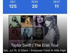 TAYLOR SWIFT - The Eras Tour - 2 Tickets