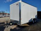 2023 Car Mate Trailers 7x16 Enclosed Cargo Trailer Ramp +18