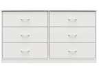 Mainstays Classic 6 Drawer Dresser, White LK