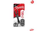 Sharpie S-Gel Medium Point (0.7mm) Black Ink Gel Pen - 12