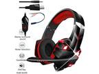 3.5mm Gaming Headset Mic LED Headphones Bass Surround Stereo