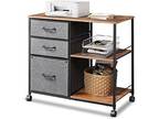 DEVAISE 3 Drawer Mobile File Cabinet Rolling Printer Stand