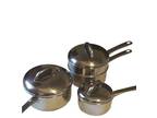 Meyer Stainless Steel Cookware 7 pc Set Saucepans lids