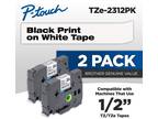 Brother P-touch TZE-2312PK Tape, 1/2" (0.47" ) Laminated